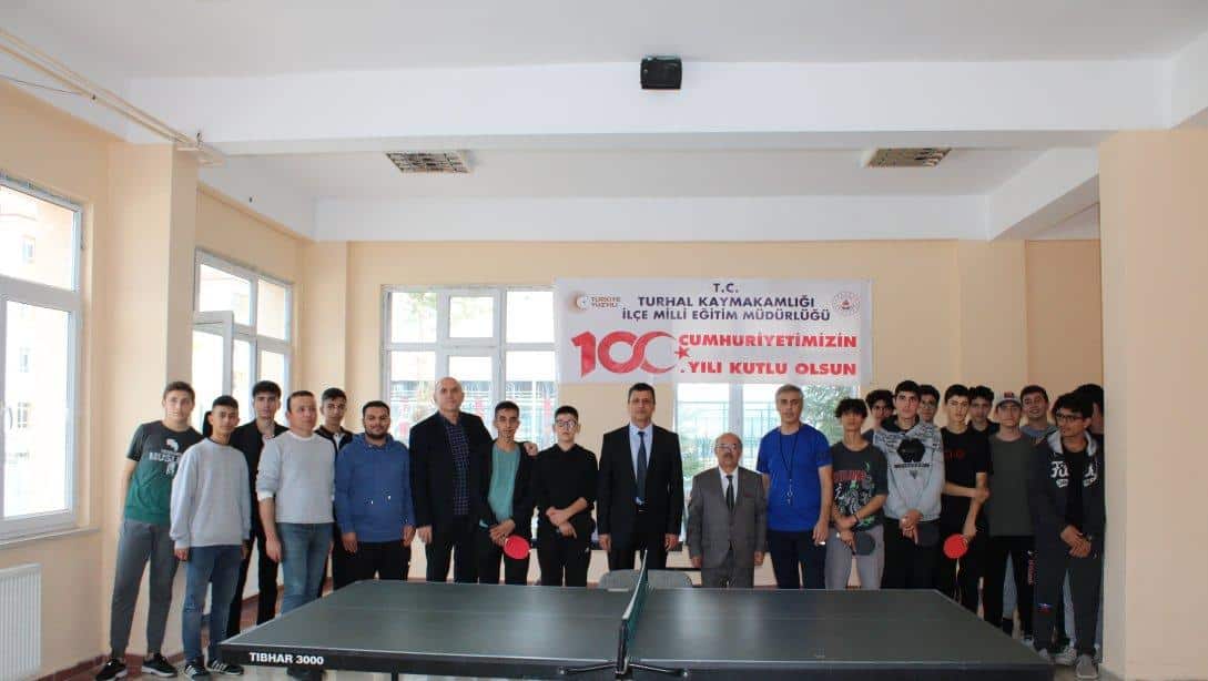 Cumhuriyetimizin 100. Yılı Kapsamında Masa Tenisi Turnuvası Düzenlendi